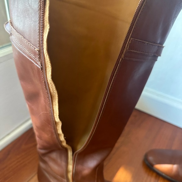 Coach Brown Over the Knee Leather Boots - Picture 7 of 12